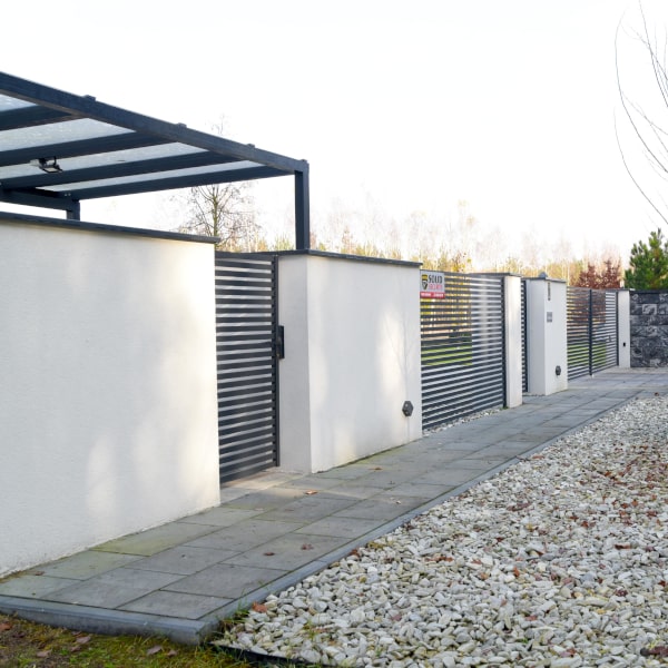 Aluminum fence project Palermo.